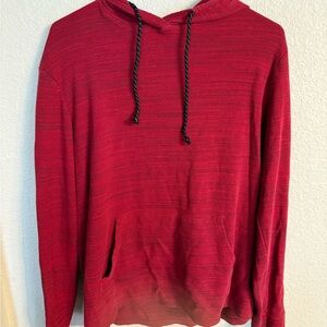 Men's Red Hooded Sweater